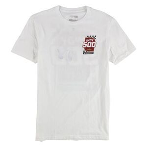 Indy 500 Mens White Event Graphic T-Shirt, white, S